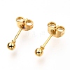 304 Stainless Steel Ball Stud Earrings EJEW-C501-10A-2
