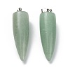 Natural Green Aventurine Pointed Pendants G-D040-01P-B06-2