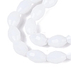 Opaque Solid Color Glass Beads Strands GLAA-N071-01A-C01-3
