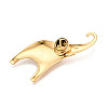 304 Stainless Steel Lapel Pin Backs for Clothes STAS-T070-09G-2