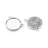 Tibetan Style Alloy Pendant Cabochon Settings PALLOY-N179-01AS-2