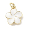 Brass Enamel Pendants KK-CBA3F25-07G-2