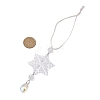 Snowflake Acrylic Hanging Ornaments HJEW-JM02309-3