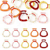10Pcs 5 Colors Alloy Spring Gate Rings FIND-TA0008-59B-1