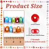 2 Strands Handmade Lampwork Beads Strands LAMP-PA0001-58-2