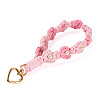 Cotton Braided Flower Pendant Decorations AJEW-TAC0030-032G-07-2