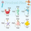 10Pcs 304 Stainless Steel Enamel Charms STAS-YW0003-43A-3