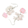 4 Pairs Natural Mixed Stone & Natural Quartz Dangle Earrings for Women EJEW-TA00560-6