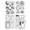 Globleland 4 Sheets 4 Styles PVC Plastic Stamps DIY-GL0004-48A-6