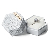Embossed Hexagon Plastic Rings Storage Boxes LS-CON-P020-C01-1