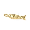 Brass Micro Pave Cubic Zirconia Pendants KK-I371-40G-02-1