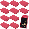15Pcs Rhombus Textured Cardboard Jewelry Boxes CBOX-DJ0001-03C-7