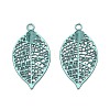 Spray Painted Hollow 430 Stainless Steel Pendants STAS-N121-07C-1