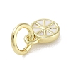 Rack Plating Brass Enamel Charms KK-M293-38G-04-2