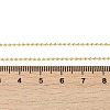 Brass Ball Chains Necklace for Women NJEW-P265-13G-4