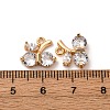 Brass Micro Pave Cubic Zirconia Pendants KK-Z112-10G-3