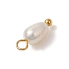 Natural Freshwater Pearl Potato Charms X-PALLOY-JF03202-01-5