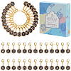 26Pcs Alloy Enamel Pendant Locking Stitch Markers HJEW-SC00139-1