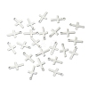 304 Stainless Steel Tiny Cross Charms STAS-H149-02P-3