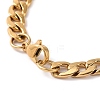 PVD Vacuum Plating 304 Stainless Steel Cuban Link Chain Bracelet for Men Women BJEW-E031-07G-3