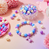 Opaque Acrylic Beads OACR-TAC0014-06B-7