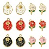 12Pcs 6 Styles Alloy Enamel Pendants FIND-FS0002-05-1