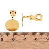 Brass Screw Clip Earring Converter KK-S533-01G-3
