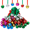 60Pcs 6 Colors Iron Bell Pendant Decorations AJEW-ME0002-50-1