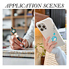 8Pcs 8 Colors Flower Shape Polymer Clay Rhinestone Beads CLAY-TA0002-02-9