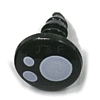 Flat Round Plastic Craft Doll Eyes DIY-WH0580-46C-1