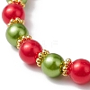 ABS Plastic Imitation Pearl  Stretch Bracelets BJEW-JB10941-5