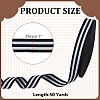Polyester Stripe Ribbons SRIB-WH0011-326D-2