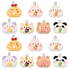 20Pcs Opaque Resin Pendants RESI-YW0005-60-1