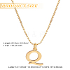 1pc 304 Stainless Steel Letter Pendant Necklaces NJEW-LP0001-38Q-G-2