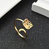 304 Stainless Steel Cuff Rings for Women RJEW-F195-02G-1