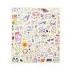 8Pcs PVC Self-Adhesive Stickers STIC-L001-03-1