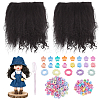 2Pcs Wool Doll Wig Hair DIY-NB0016-02B-1