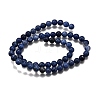 Round Natural Sodalite Beads Strands G-F222-39-8mm-3