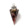 Natural Tourmaline Perfume Bottle Pendants G-H285-01P-07-1