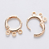 Brass Huggie Hoop Earring Findings X-KK-T049-20G-NF-2