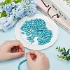 339Pcs 7 Sizes Synthetic Turquoise Beads G-AR0006-10-4