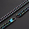 Men's 304 Stainless Steel Cuban Link Chain Bracelets BJEW-T015-01B-20-Q-2