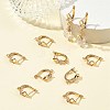 SHEGRACE Brass Micro Pave Cubic Zirconia Hoop Earring Findings XGRQ79327-932G-4