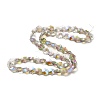 Transparent Electroplate Glass Beads Strands EGLA-E030-01A-01-2