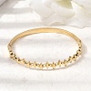 304 Stainless Steel Hinged Bangles for Women BJEW-B168-08G-2