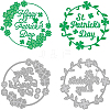 2Pcs 2 Styles Saint Patrick's Day Carbon Steel Cutting Dies Stencils DIY-WH0309-725-1