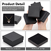 Square Kraft Paper Necklace Earring Storage Gift Boxes CON-WH0095-88A-4