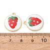 Plating Eco-Friendly Printed Alloy Pendants AL-CBAE25B-01D-G-2