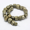 Natural Pyrite Beads Strands G-P322-20-3