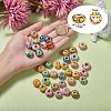 38Pcs 19 Colors Handmade Polymer Clay European Beads CLAY-SZ0001-51-2